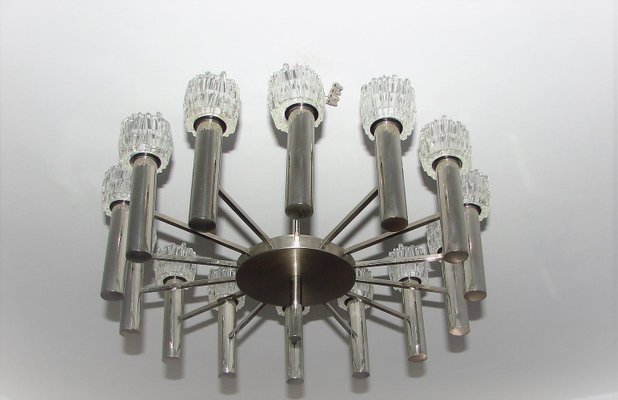 Vintage Metal Chandelier by Scolari, 1970s-XHP-1250679