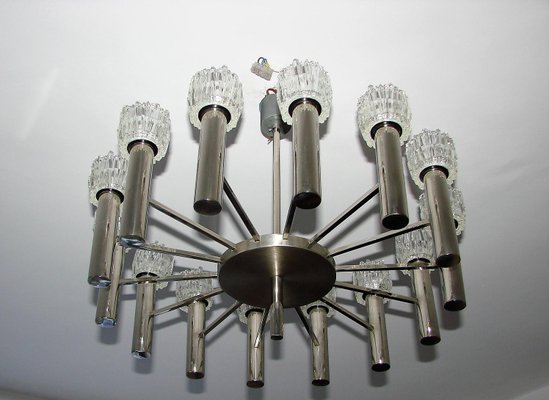 Vintage Metal Chandelier by Scolari, 1970s-XHP-1250679