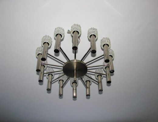 Vintage Metal Chandelier by Scolari, 1970s-XHP-1250679