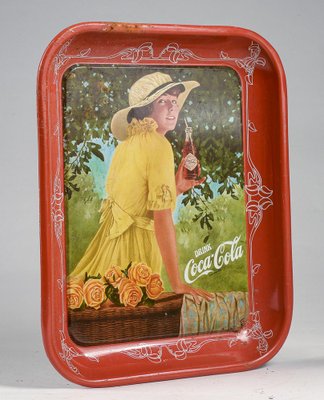 Vintage Metal Coca Cola Tray, 1980s-RAQ-1353459