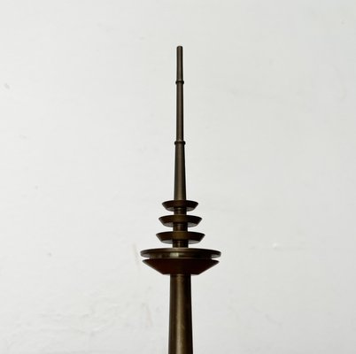 Vintage Metal Hamburg Telemichel TV Tower Model, 1970s-UAH-2041715