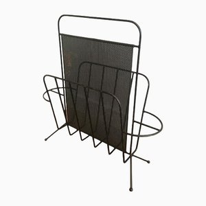 Vintage Metal Magazine Rack by Mathieu Matégot, 1950s-BA-1365622