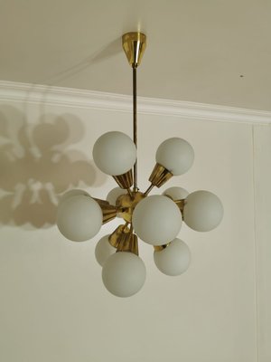 Vintage Metal Sputnik Chandelier, 1970s-QJA-1112060