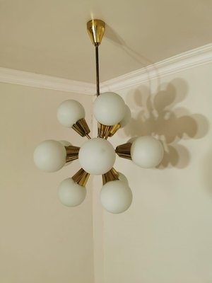 Vintage Metal Sputnik Chandelier, 1970s-QJA-1112060