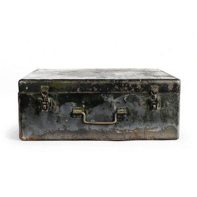 Vintage Metal Suitcase, 1940s-NQ-840305