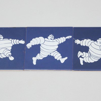 Vintage Michelin Man Tiles, 1960s, Set of 5-WM-1044866