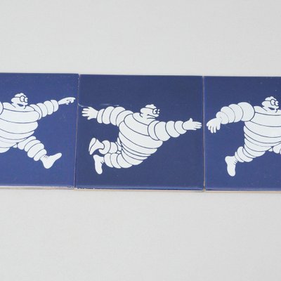 Vintage Michelin Man Tiles, 1960s, Set of 5-WM-1044866