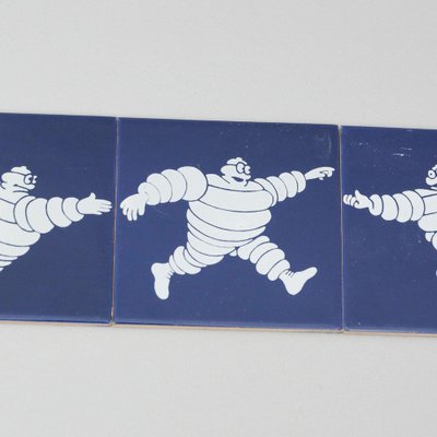 Vintage Michelin Man Tiles, 1960s, Set of 5-WM-1044866