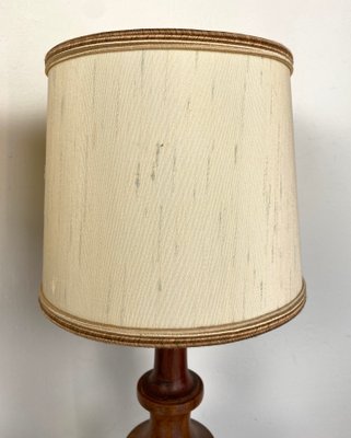 Vintage Mid-Century Artisan Hand-Crafted Wooden Inlay Table Lamps, Set of 2-WZZ-1196311