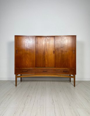 Vintage Mid-Century Danish Teak Highboard, 1960s-XCQ-2042903