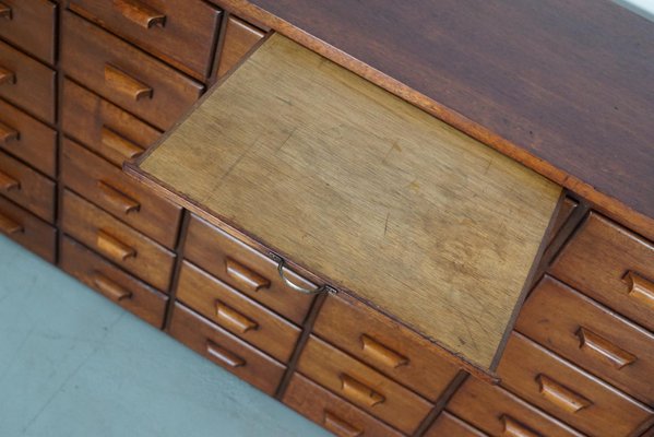 Vintage Mid-Century Dutch Mahogany Apothecary Cabinet-XO-1704061