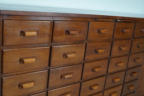 Vintage Mid-Century Dutch Mahogany Apothecary Cabinet-XO-1704061