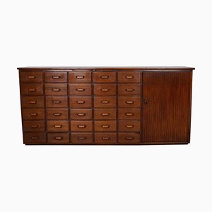 Vintage Mid-Century Dutch Mahogany Apothecary Cabinet-XO-1704061