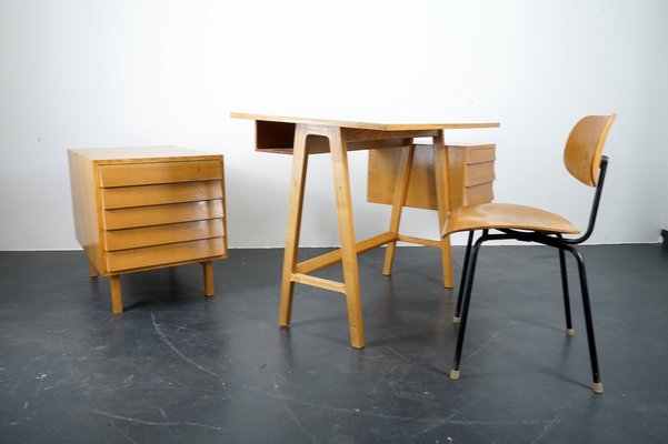 Vintage Mid-Century German Architects Desk, 1960s-CIP-1033038