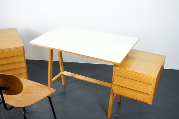 Vintage Mid-Century German Architects Desk, 1960s-CIP-1033038