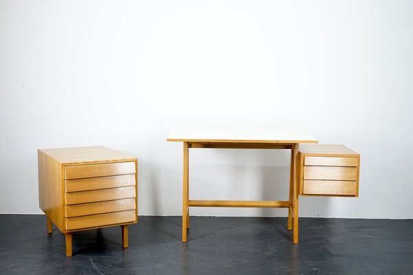 Vintage Mid-Century German Architects Desk, 1960s-CIP-1033038