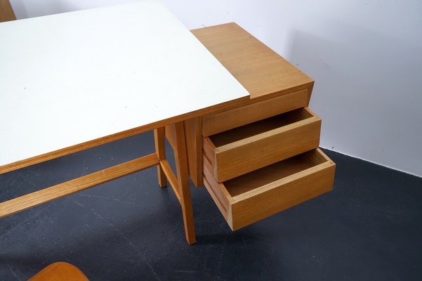 Vintage Mid-Century German Architects Desk, 1960s-CIP-1033038