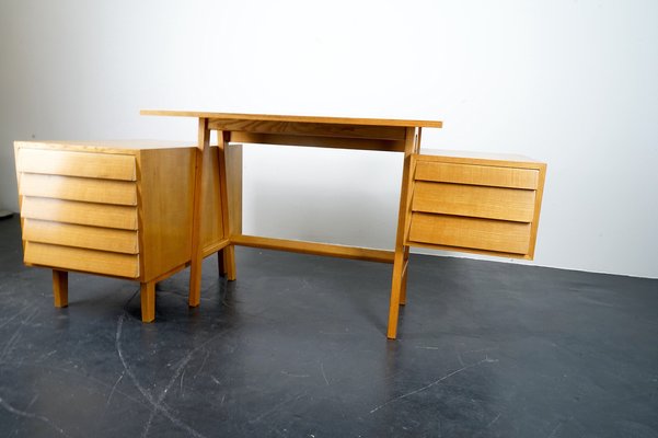 Vintage Mid-Century German Architects Desk, 1960s-CIP-1033038