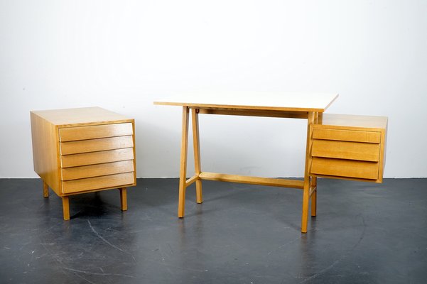 Vintage Mid-Century German Architects Desk, 1960s-CIP-1033038