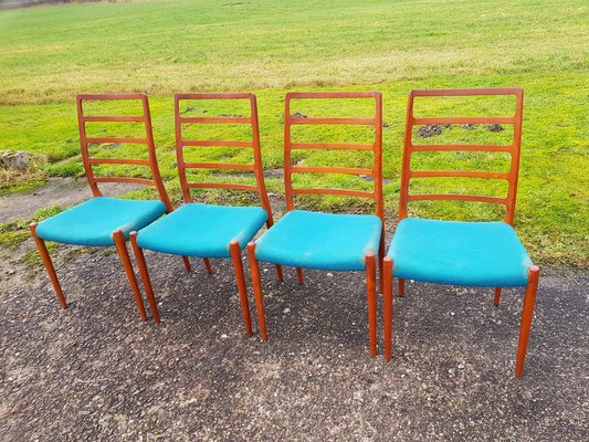 Vintage Mid-Century Mod. 82 Kitchen Chairs by Niels O Möller-YFS-1153957