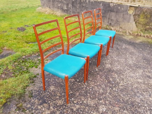 Vintage Mid-Century Mod. 82 Kitchen Chairs by Niels O Möller-YFS-1153957