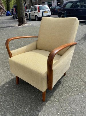 Vintage Mid-Century Modern Easy Chairs, 1950s, Set of 2-DE-1263924