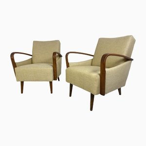 Vintage Mid-Century Modern Easy Chairs, 1950s, Set of 2-DE-1263924