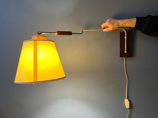 Vintage Mid-Century Wooden Wall Lamp-ZBK-1219225