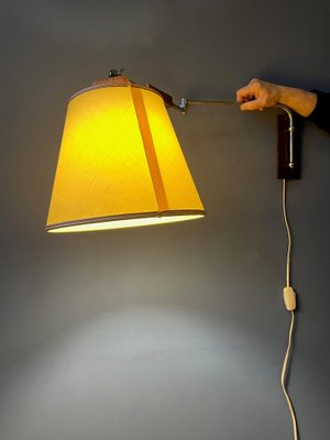 Vintage Mid-Century Wooden Wall Lamp-ZBK-1219225