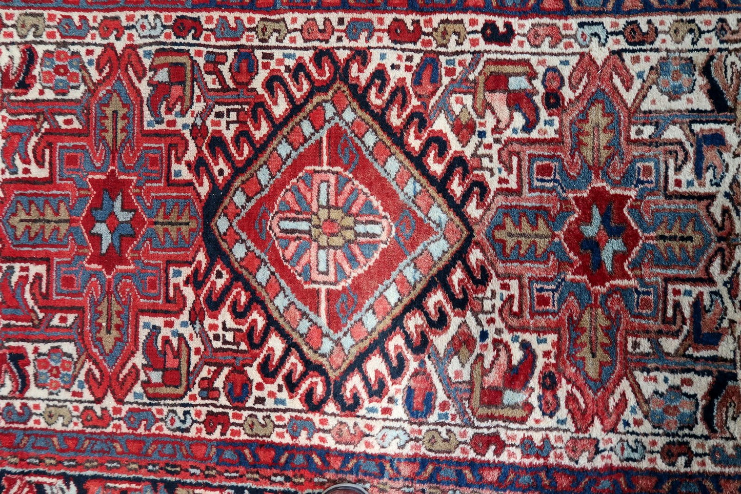 Vintage Middle Easter Handmade Heriz Rug, 1970s