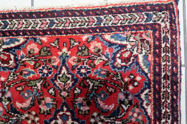 Vintage Middle Easterm Handmade Sarouk Rug 1960s-JZV-1703297