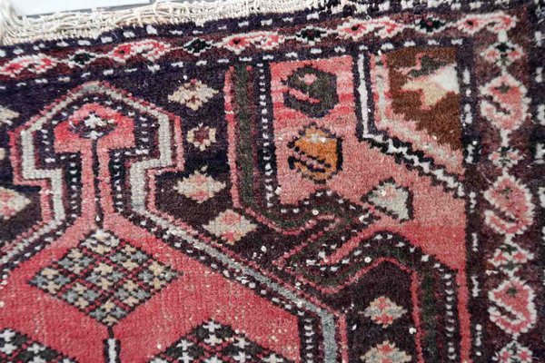 Vintage Middle Eastern Handmade Hamadan Rug, 1950s-JZV-1402792