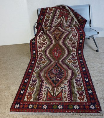 Vintage Middle Eastern Wool Kilim Carpet, 1960s-EA-565782