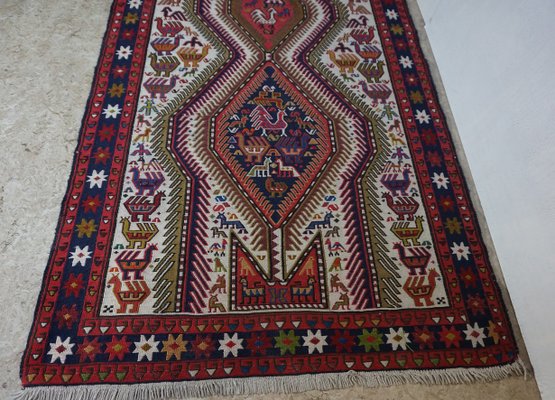 Vintage Middle Eastern Wool Kilim Carpet, 1960s-EA-565782