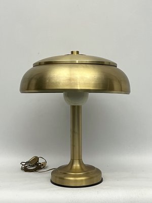 Vintage Ministerial Gilded Table Lamp, Italy, 1950s-OT-1702228