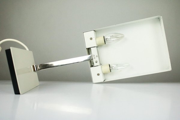 Vintage Model 6878 Table Lamp in White from Kaiser, 1960s-FUP-965519