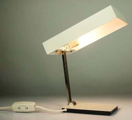 Vintage Model 6878 Table Lamp in White from Kaiser, 1960s-FUP-965519