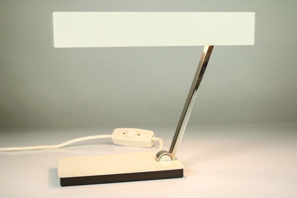 Vintage Model 6878 Table Lamp in White from Kaiser, 1960s-FUP-965519