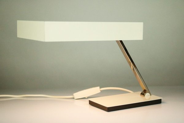 Vintage Model 6878 Table Lamp in White from Kaiser, 1960s-FUP-965519