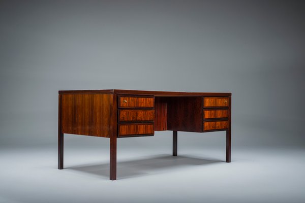 Vintage Model 77 Freestanding Executive Desk by Omann Jun, 1960s-ZZH-1765593