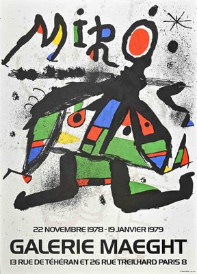 Vintage Modern Art Museum Poster after Joan Miro, 1978-ZCI-1788486