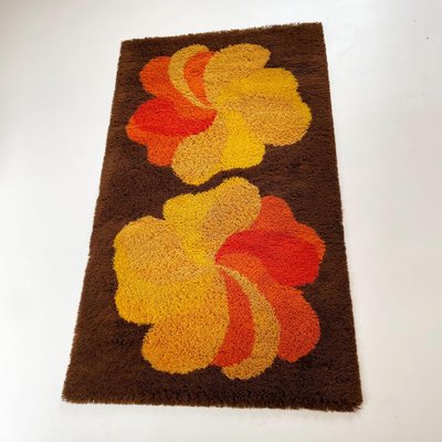 Vintage Modernist German High Pile Rug in Panton Style, 1970s-QZ-1184035