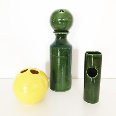 Vintage Modular Ceramic Pieces, 1960s, Set of 3-OLY-1033396