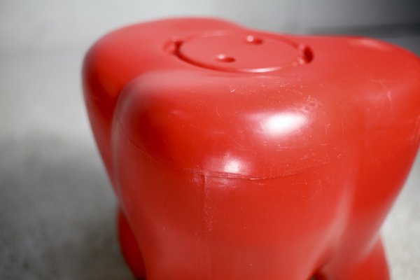 Vintage Molar Stool in Plastic, 1980s-MAO-1756414