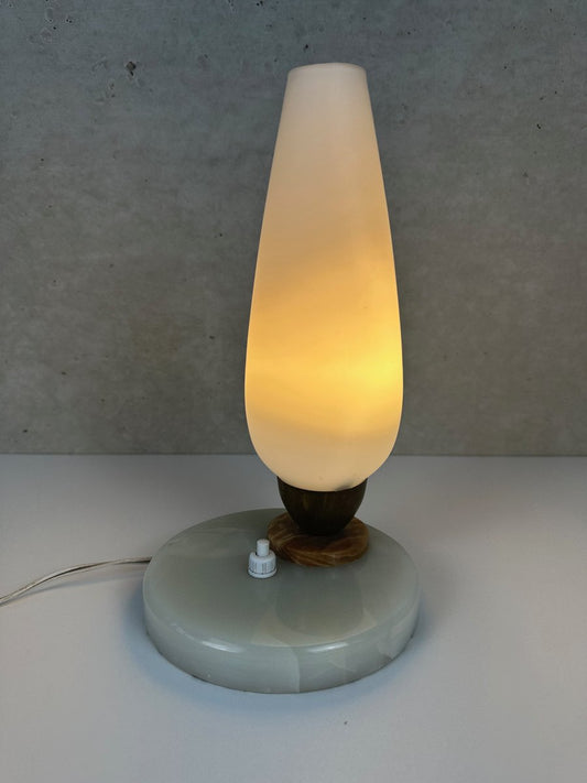 Vintage Mood Lamp in Opaline Glass