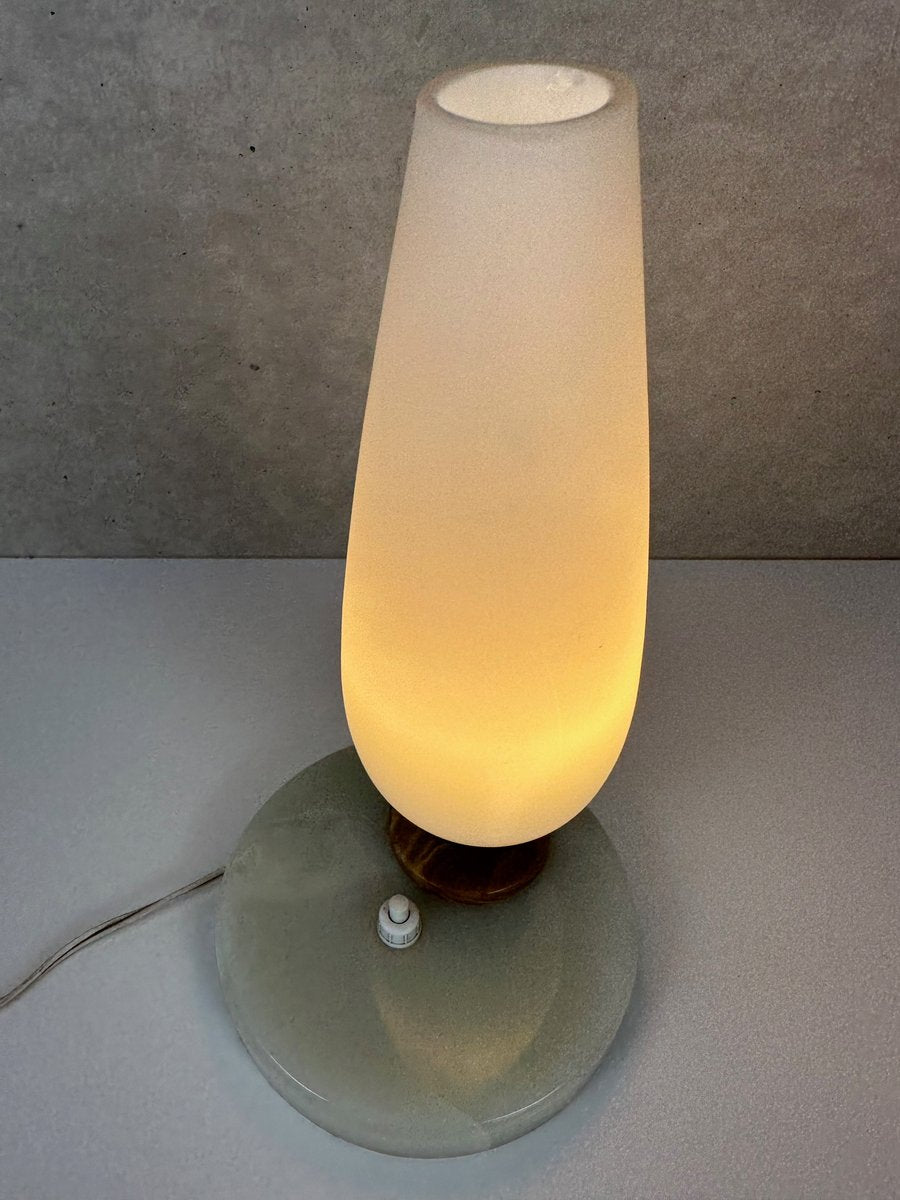 Vintage Mood Lamp in Opaline Glass