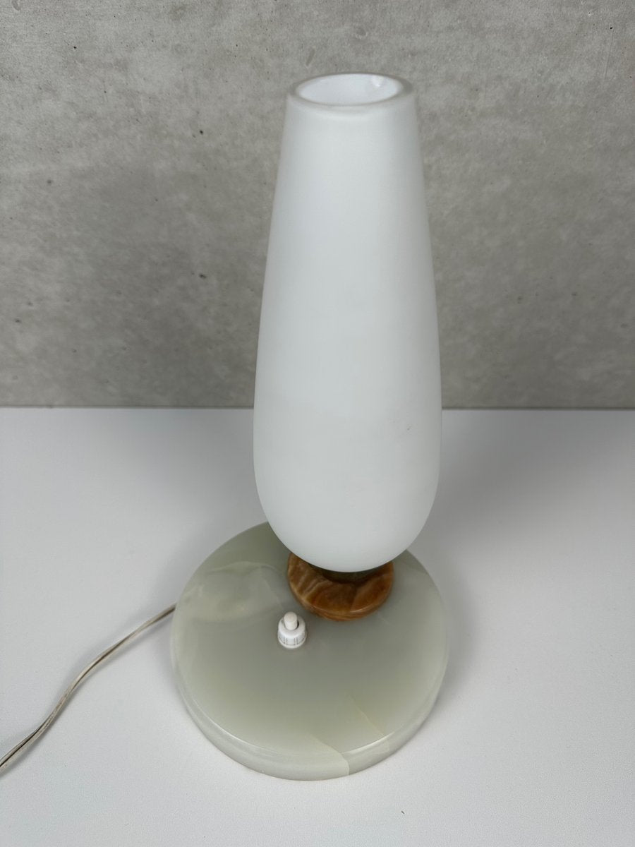 Vintage Mood Lamp in Opaline Glass