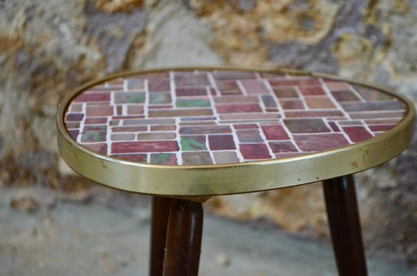 Vintage Mosaic Plant Holder Tray, 1960s-AIU-2033745