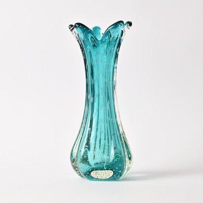 Vintage Murano Bullicante Glass Vase, 1960s-IXK-1344556