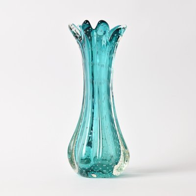 Vintage Murano Bullicante Glass Vase, 1960s-IXK-1344556